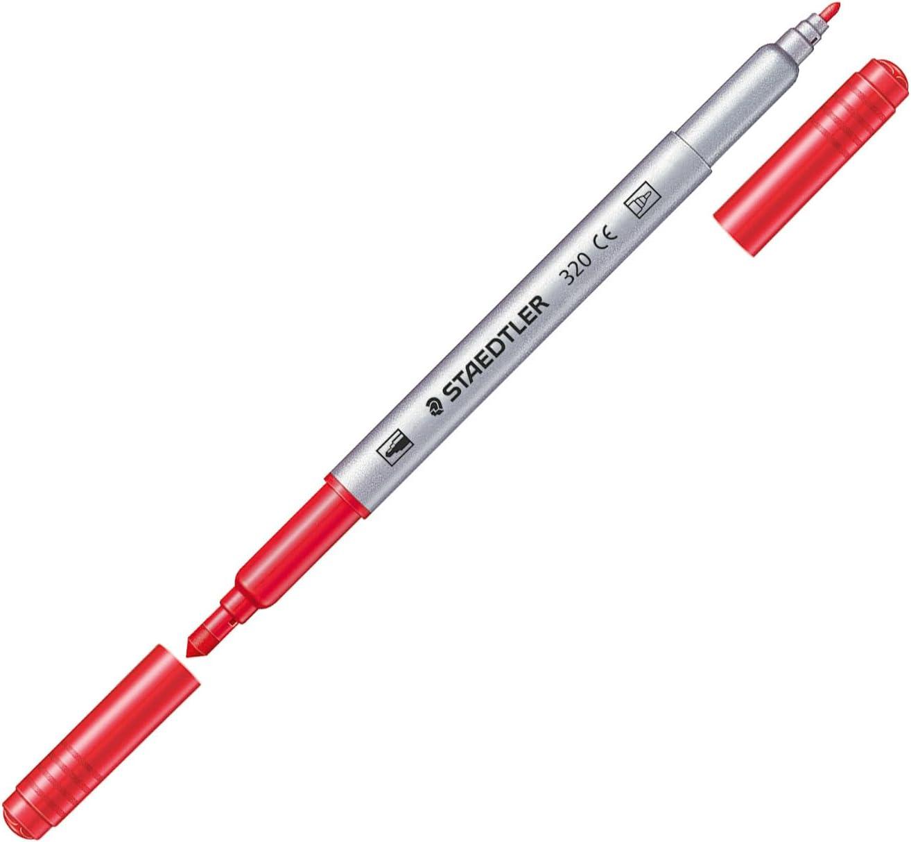 imageSTAEDTLER DoubleEnded FiberTip Pens NonPermanent Ink Fine ampamp Bold Writing and Coloring Tips 120 Assorted Colors 3200 TB120 Multicoloured 3200 TB120ST120 Count Pack of 1
