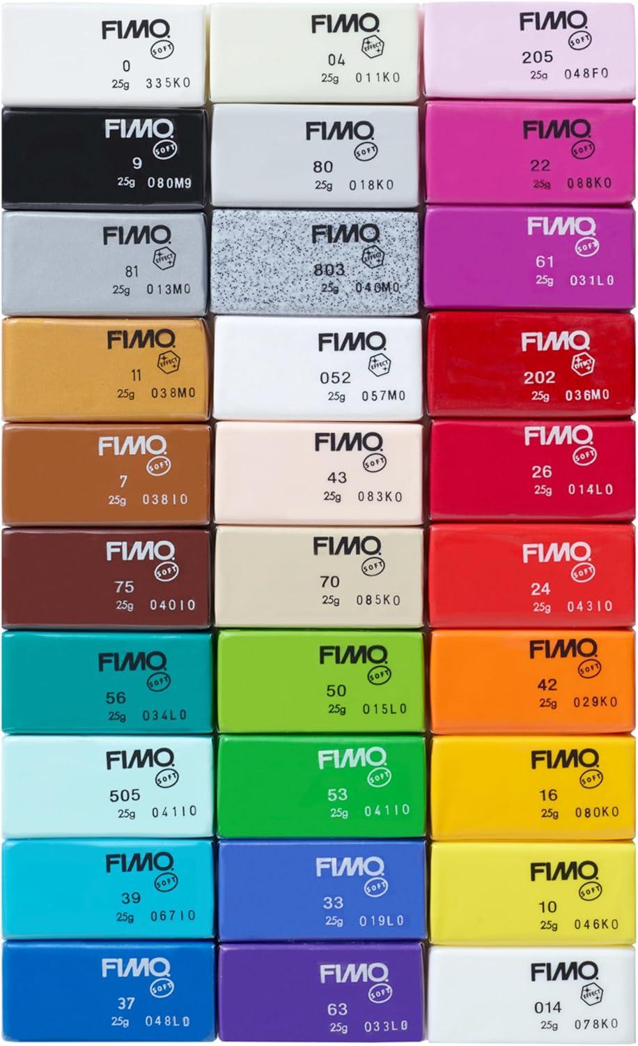 imageSTAEDTLER FIMO Soft OvenBake Polymer Modeling Clay 30 Piece Starter Kit for Jewelry Scultpting and Crafting for Beginners Assorted Colors 088 oz Blocks Adult Crafts and Creative Gifts
