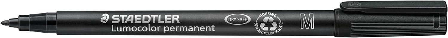 imageStaedtler 318WP4 Lumocolor Permanent Universal Pens Fine Point 06mm Assorted 4 per SetAssorted Colours