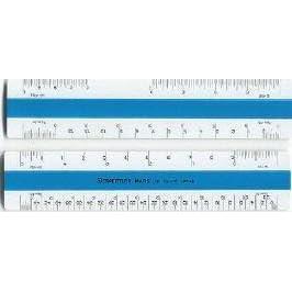 imageStaedtler Flat Scale 12 Inch Architectural Scale Ruler 5618910BK
