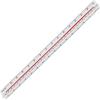 imageSTAEDTLER Architectural Triangular Scale 12in Scale Ruler with 6 Different Scales ColorCoded Grooves DieEngraved Graduations