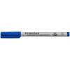 imageSTAEDTLER Lumograph NonPermanent Wet Erase Marker Pen Fine Tip Low Odor Colored Markers Blue 3113Blue