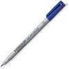 imageSTAEDTLER Lumograph NonPermanent Wet Erase Marker Pen Fine Tip Low Odor Colored Markers Blue 3113Blue