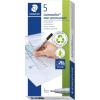 imageSTAEDTLER Lumograph NonPermanent Wet Erase Marker Pen Fine Tip Low Odor Colored Markers Blue 3113black