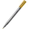 imageSTAEDTLER Metallic Brush Pens 5 Colors 16 mm Brush Tip Writes on Light and Dark Paper