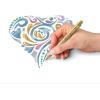 imageSTAEDTLER Metallic Pens 5 Colors 12 mm Bullet Tip Writes on Light and Dark Paper
