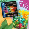 imageSTAEDTLER Pigment Arts Brush Pen  Assorted Basic Colours Pack of 24 371 C24Basic