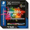 imageSTAEDTLER Pigment Arts Brush Pen  Assorted Basic Colours Pack of 24 371 C24Basic