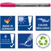 imageSTAEDTLER Pigment Arts Brush Pen  Assorted Basic Colours Pack of 24 371 C24Grey