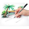 imageSTAEDTLER Pigment Arts Soft Brush Pen Grey Colours Pack of 6 Pens 372 C6Grey
