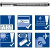 imageSTAEDTLER Pigment Liner Fineliner Pen for Drawing Drafting Journaling 12mm Black Box of 5 Pens 308 129M3 Pack  Extra FMed