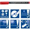 imageStaedtler 318WP4 Lumocolor Permanent Universal Pens Fine Point 06mm Assorted 4 per SetBlack  Blue  Green  Red