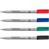 imageStaedtler Lumograph NonPermanent Wet Erase Marker Pens Fine Tip Refillable Colored Markers 4 Pack 315 WP44 Count Pack of 1
