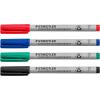 imageStaedtler Lumograph NonPermanent Wet Erase Marker Pens Fine Tip Refillable Colored Markers 4 Pack 315 WP44 Count Pack of 2