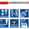 imageStaedtler Lumograph NonPermanent Wet Erase Marker Pens Medium Tip Refillable Colored Markers 4 Pack 315 WP4Assorted Colours
