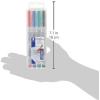 imageStaedtler Lumograph NonPermanent Wet Erase Marker Pens Medium Tip Refillable Colored Markers 4 Pack 315 WP4black