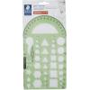 imageStaedtler Template Geometric ShapesSymbols Protractor Inch Scale 95 x 55 Inches 977102