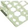 imageStaedtler Template Geometric ShapesSymbols Protractor Inch Scale 95 x 55 Inches 977102