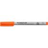 imageSTAEDTLER Lumograph NonPermanent Wet Erase Marker Pen Fine Tip Low Odor Colored Markers Blue 3113Orange