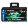 imageSTAEDTLER Pigment Arts Brush Pen Brush Green ampamp Turquise Pack of 6 Pens 371 C63