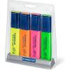 imageSTAEDTLER Textsurfer Classic Highlighters  4 Colors Rainbow Set with Stand UltraSoft Chisel Tip FastDrying Ink Large Reservoir for Extended Use