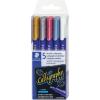 imageSTAEDTLER metallic calligraphy markers 5 metallic colours for light and dark paper 8325 TB5
