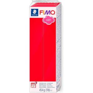 imageSTAEDTLER FIMO Soft Polymer Clay  Oven Bake Clay for Modeling Jewelry Sculpting 1 lb Block White 80210 454 80211LB0Indian Red