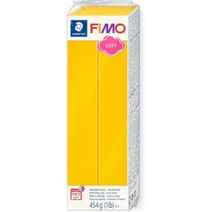 imageSTAEDTLER FIMO Soft Polymer Clay  Oven Bake Clay for Modeling Jewelry Sculpting 1 lb Block White 80210 454 80211LB0Sunflower Yellow