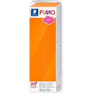 imageSTAEDTLER FIMO Soft Polymer Clay  Oven Bake Clay for Modeling Jewelry Sculpting 1 lb Block White 80210 454 80211LB0Tangerine