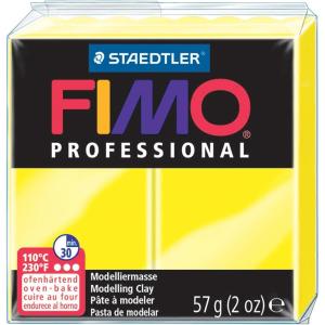 imageSTAEDTLER Fimo Professional Oven Hardening Modelling Clay 57G MagentaLemon Yellow