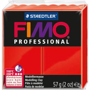 imageSTAEDTLER Fimo Professional Oven Hardening Modelling Clay 57G MagentaRed