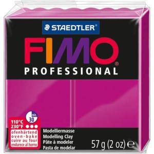 imageSTAEDTLER Fimo Professional Oven Hardening Modelling Clay 57G MagentaTrue Magenta