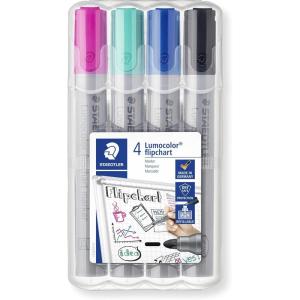 imageSTAEDTLER Lumocolor Flipchart Markers 8 Count4 Count Pack of 1