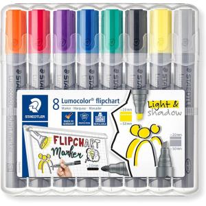 imageSTAEDTLER Lumocolor Flipchart Markers 8 Count8 Count Pack of 1