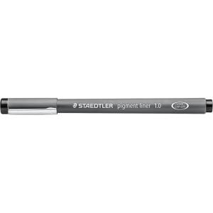 imageSTAEDTLER Pigment Liner Fineliner Pen for Drawing Drafting Journaling 1mm Black 308 10910mm