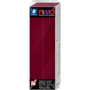 imageStaedtler FIMO Professional Polymer Clay  Artist Oven Bake Clay for Jewelry Sculpting Modelling White 1 Lb Block 80410Bordeaux