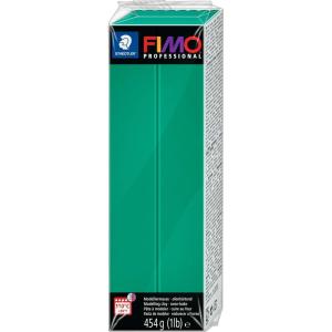 imageStaedtler FIMO Professional Polymer Clay  Artist Oven Bake Clay for Jewelry Sculpting Modelling White 1 Lb Block 80410True Green