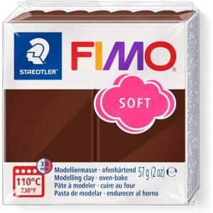 imageStaedtler FIMO Soft Polymer Clay  Oven Bake Clay for Jewelry Sculpting Crafting Pacific Blue 802037Chocolate