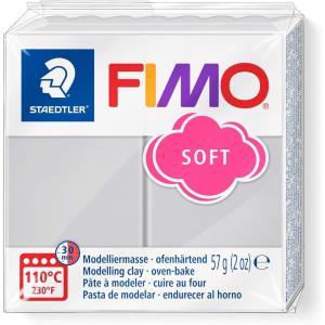 imageStaedtler FIMO Soft Polymer Clay  Oven Bake Clay for Jewelry Sculpting Crafting Pacific Blue 802037Dolphin Grey