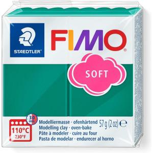 imageStaedtler FIMO Soft Polymer Clay  Oven Bake Clay for Jewelry Sculpting Crafting Pacific Blue 802037Emerald
