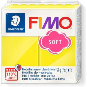 imageStaedtler FIMO Soft Polymer Clay  Oven Bake Clay for Jewelry Sculpting Crafting Pacific Blue 802037Lemon