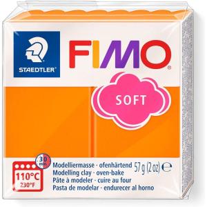 imageStaedtler FIMO Soft Polymer Clay  Oven Bake Clay for Jewelry Sculpting Crafting Pacific Blue 802037Tangerine