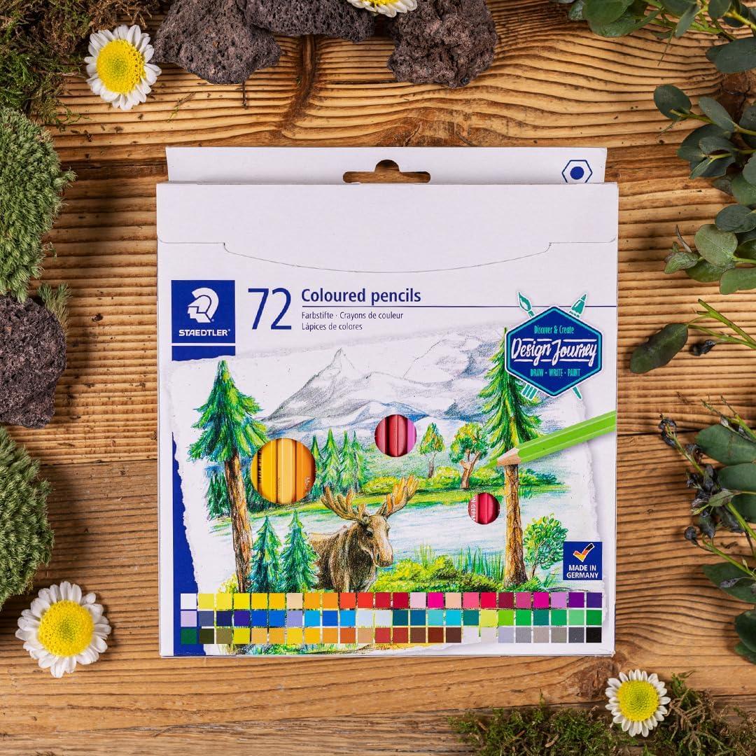 imageSTAEDTLER Colored Pencils Premium Art Set 72 Assorted Colors 146C C72Coloured pencils box of 72