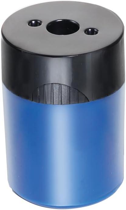 imageSTAEDTLER Pencil Sharpener 1 Pack with Screw Lid and Tub  No Spill Compact Design for Standard and Colored Pencils Metal Blade Assorted Colors