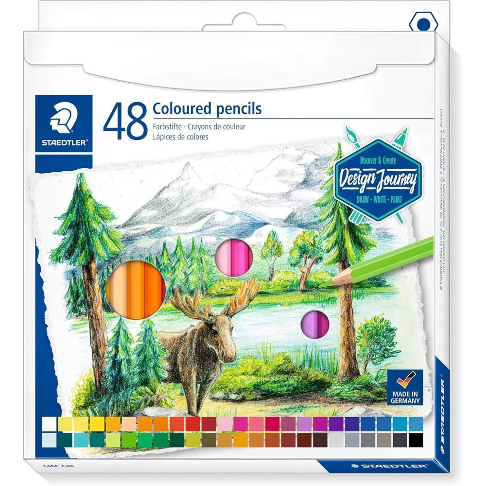 imageSTAEDTLER Colored Pencils Premium Art Set 48 Assorted Colors 146C C48