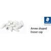 imageSTAEDTLER Eraser Caps  50 Pack White Pencil Erasers PVCFree Rubber Caps Clean ampamp Precise Erasing Universal Fit Erasers for Wood Pencils