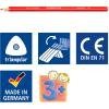 imageSTAEDTLER Ergosoft Colored Pencils Set of 12 Colors in Standup Easel Case 157SB12Blue