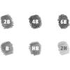 imageSTAEDTLER Lumograph Graphite Drawing and Sketching Pencils 100G6 Set of 6 Degrees in an Attractive Storage Tin 100G6Pencil