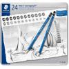 imageSTAEDTLER Lumograph Graphite Drawing and Sketching Pencils 100G6 Set of 6 Degrees in an Attractive Storage Tin 100G6Pencil