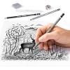 imageSTAEDTLER Mars Lumograph Art Set  Drawing Kit with Charcoal and Graphite Drawing Pencils Blending Stump Kneadable Eraser and Dual Hole Sharpener 61 100CCharcoal Set